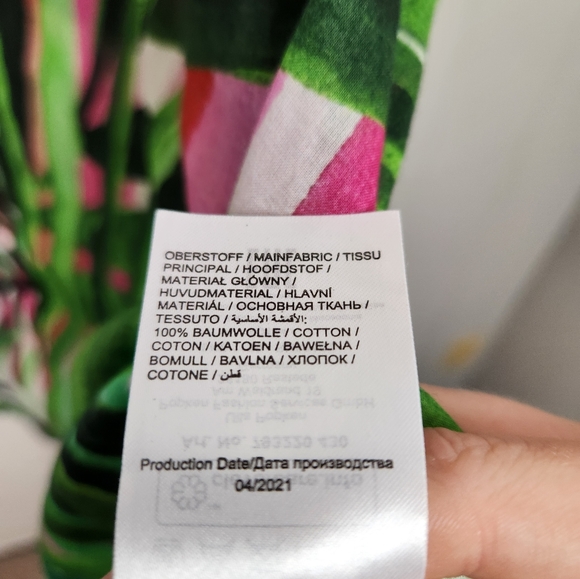 Selection Ulla Popken Tropical Button Down Tunic Blouse Flowy Plus Size 28 30 - Picture 11 of 12